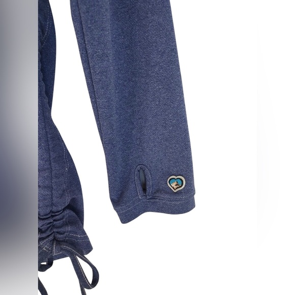 Kuhl Ruched Sides Long Sleeve Hoodie Top Size Medium - Picture 5 of 8